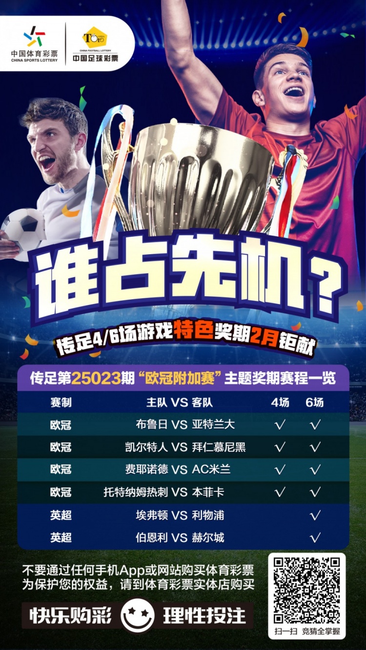  誰占先機？！傳足特色獎期第25023期聚焦歐冠附加賽