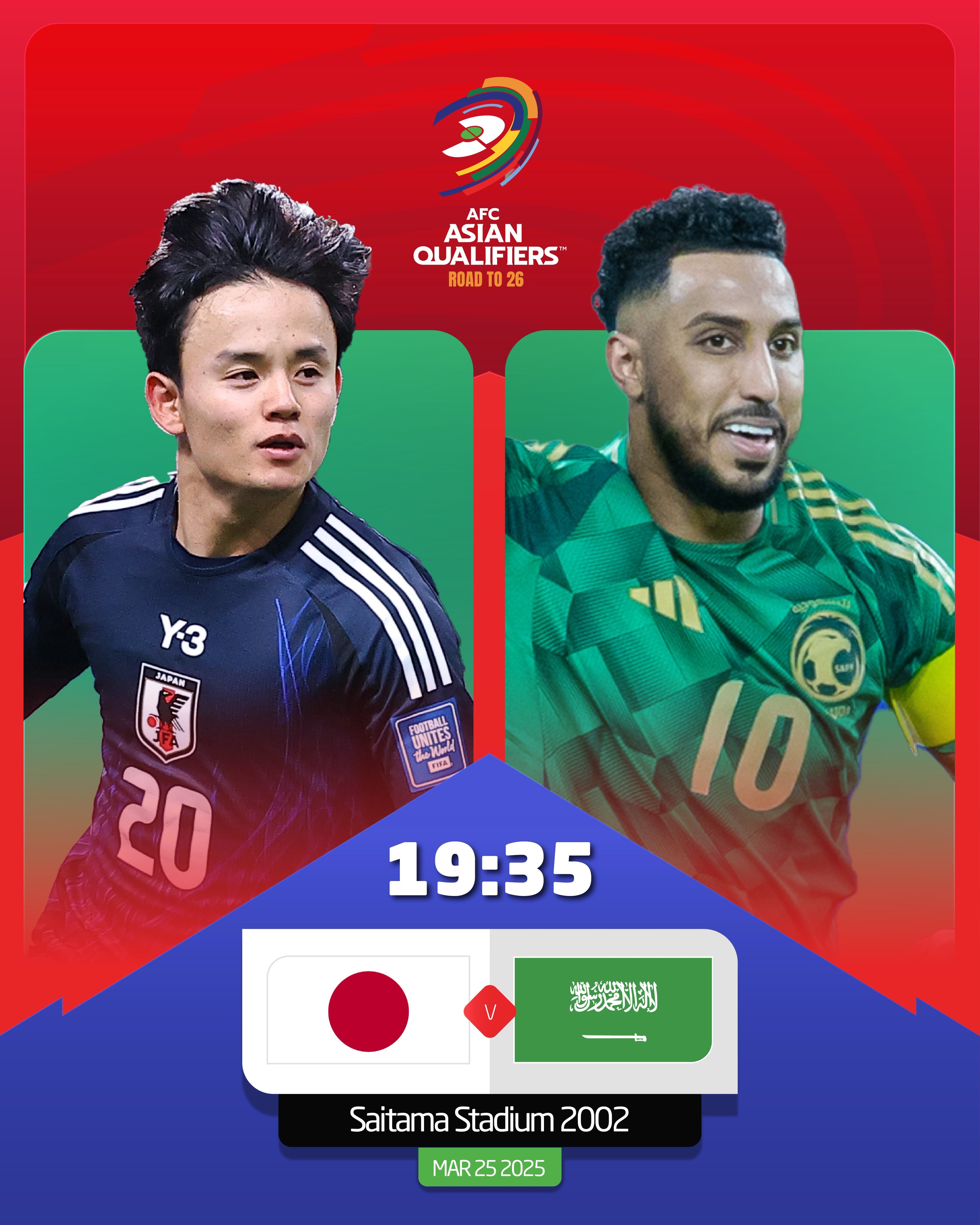  日本vs沙特首發(fā)：久保建英、前田大然、遠(yuǎn)藤航出戰(zhàn)，多薩里先發(fā)