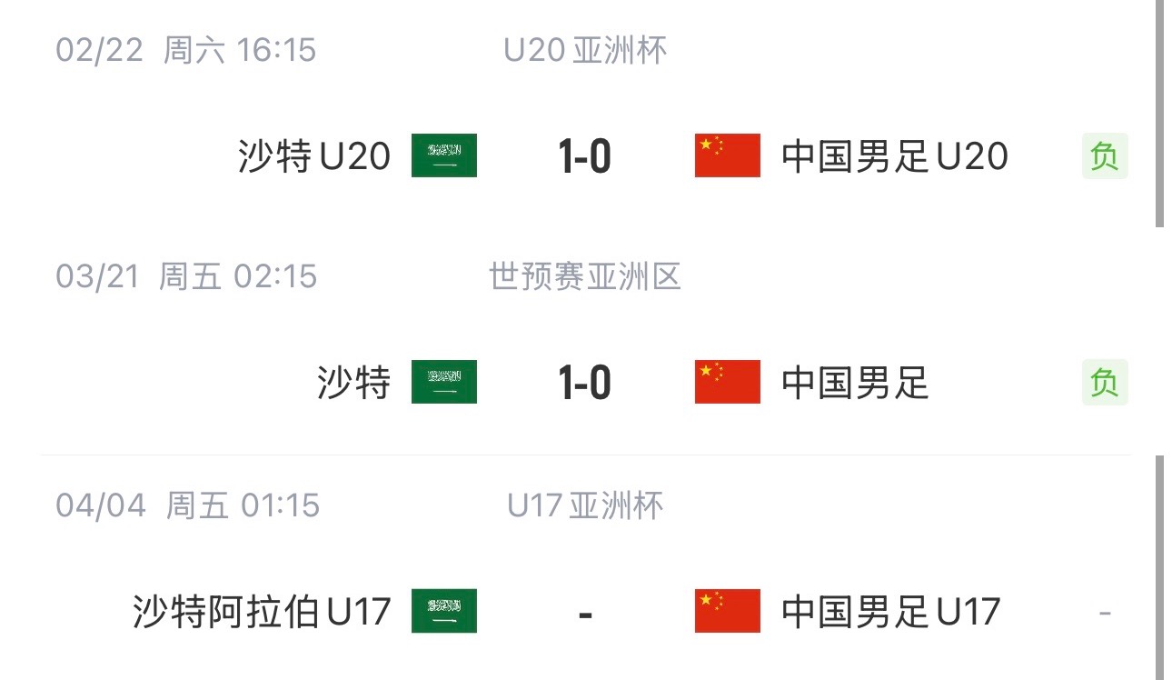  國(guó)字號(hào)三遇沙特！國(guó)少U17亞洲杯首戰(zhàn)對(duì)陣沙特，此前國(guó)足&國(guó)青均負(fù)