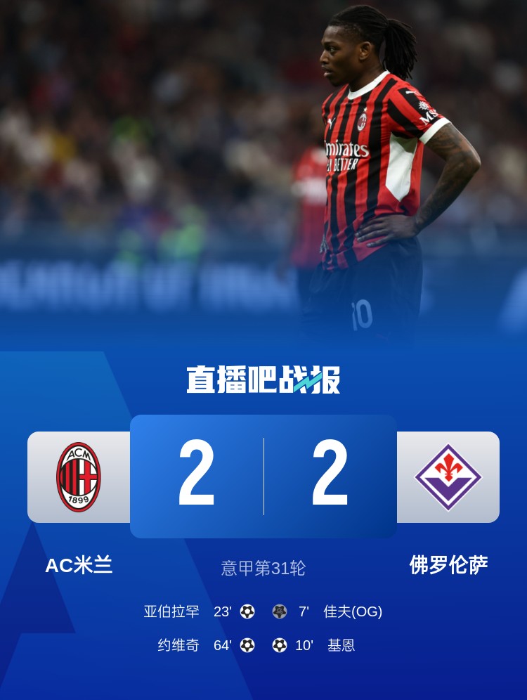  孔塞桑上任后米蘭有13場比賽先丟球落后，最終戰(zhàn)績?yōu)?勝1平6負(fù)